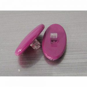 Soft Silicone Color Nose Pads | Purple | 5 Pair Pack | Push-On & Screw-On | 13mm Oval