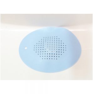 Contact Lens Sink Mat | Drain Cover for Contact Lenses | Blue Oval Design