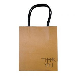 Thank You Eco-Friendly Kraft Bags – Small | 50-Pack | Brown Recyclable Paper
