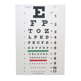 Snellen Eye Chart - 10’ Distance