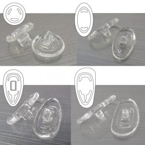 Soft Silicone Nose Pads – 5 Pair Pack | Push-On & Screw-On | D-Shape, Round, Symmetrical & Tear Drop