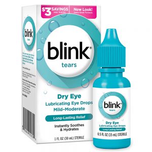 Blink® Tears Dry Eye Drops | Long-Lasting Hydration for Mild to Moderate Dry Eyes