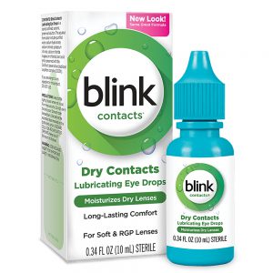 Blink Contacts Lubricating Eye Drops | Long-Lasting Relief for Soft & RGP Lenses