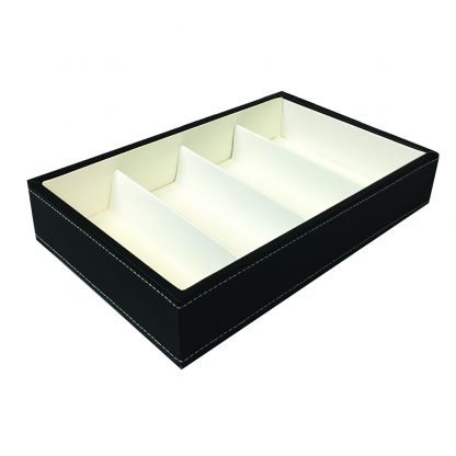 4 Cavity Black Frame Tray