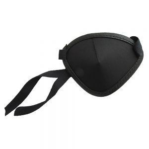 Deluxe Tie-On Eye Patch | Adjustable Black Fabric | Comfortable Fit for Adults & Kids