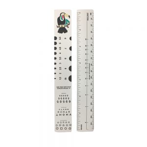 Toucan Fixation PD Ruler | With LEA Symbols®, Diopter Scale & Pupilometer | 6″ Compact Tool