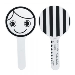 Fixation Paddle – Medium | Pediatric Visual Assessment Tool | High-Contrast Face Stimulus