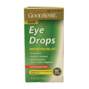 GoodSense Irritation Relief Eye Drops | Redness & Allergy Relief | 15mL Bottle