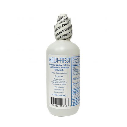 Medi-First® Sodium Chloride 4 oz. Bottle Eye Wash Solution