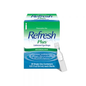 Refresh Plus® Lubricant Eye Drops | Single-Use Vials | Preservative-Free Relief for Dry Eyes | 30 Count