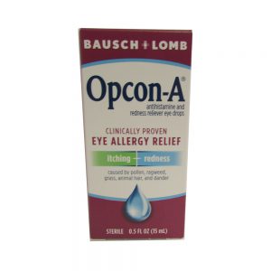 Opcon-A Eye Allergy Relief Drops | Itchy, Red Eye Relief from Pollen, Pet Dander & Grass | 15mL Bottle