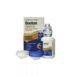 Boston® Simplus Travel Kit | RGP Contact Lens Solution + Case | 1 fl oz