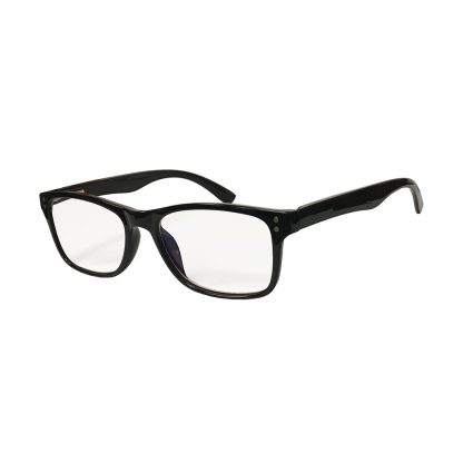 Vintage Black Reader with Blue Blocker & Anti-Reflective Coated Lenses